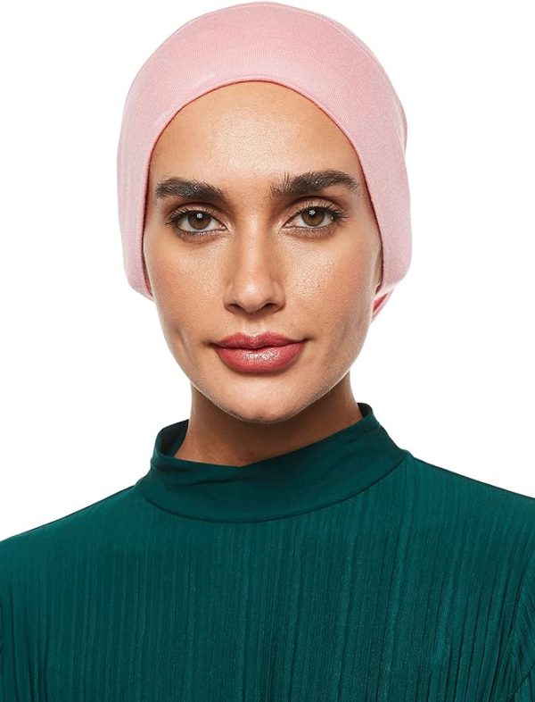 shadow woman's hijab jersey cap under scraft