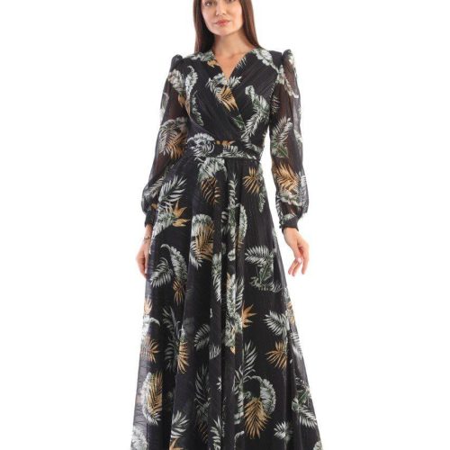 black and white beautiful maxi dress abaya