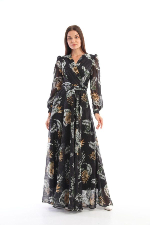black and white beautiful maxi dress abaya