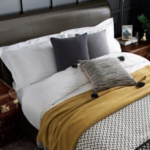 upholstered sleigh bed frame
